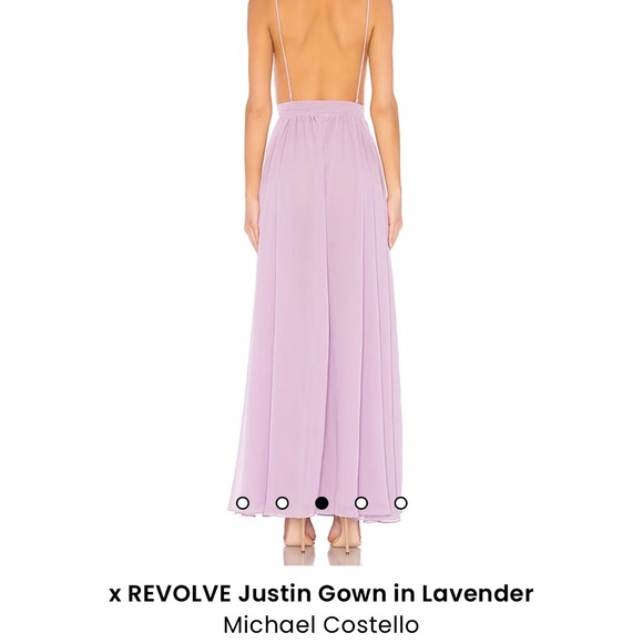 Michael Costello x Revolve Justin gown in lavender - Picture 2 of 3